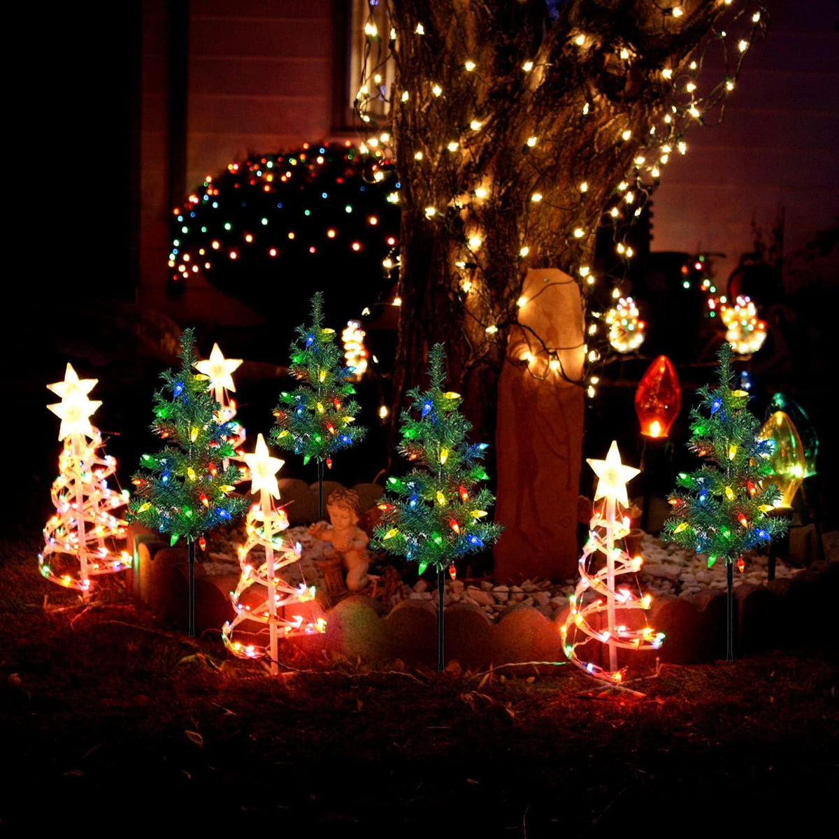 Solar kerstboom padverlichting