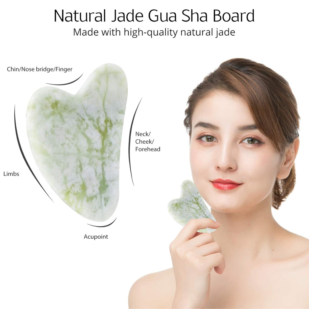 Gua-sha- en jaderollerset Instant Glow
