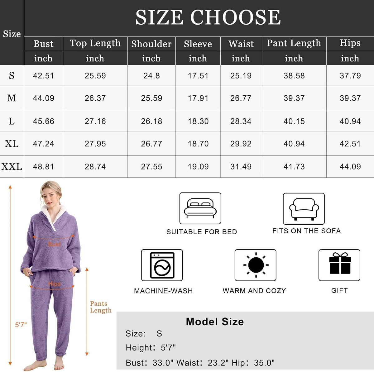 Fluffy Pyjama Set voor Dames