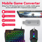 RGB gaming toetsenbord en muiscombinatie – ergonomische controller-adapterset