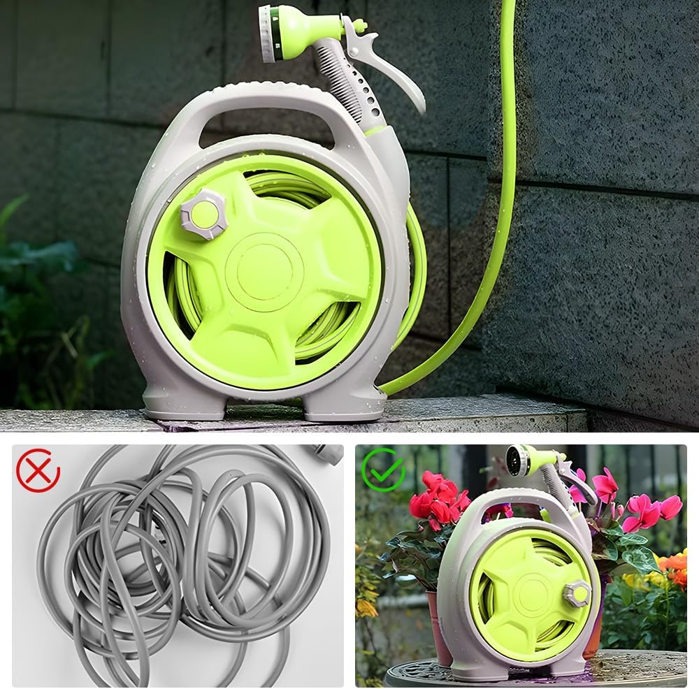 Compacte tuinslanghaspel set met 15m slang — afbeelding 7