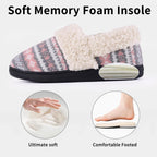 Winterse gebreide pantoffels