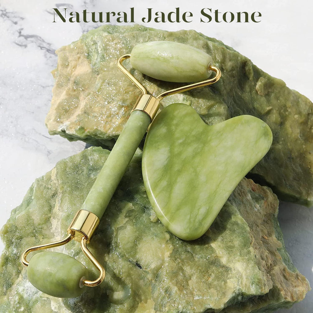 Gua-sha- en jaderollerset Instant Glow