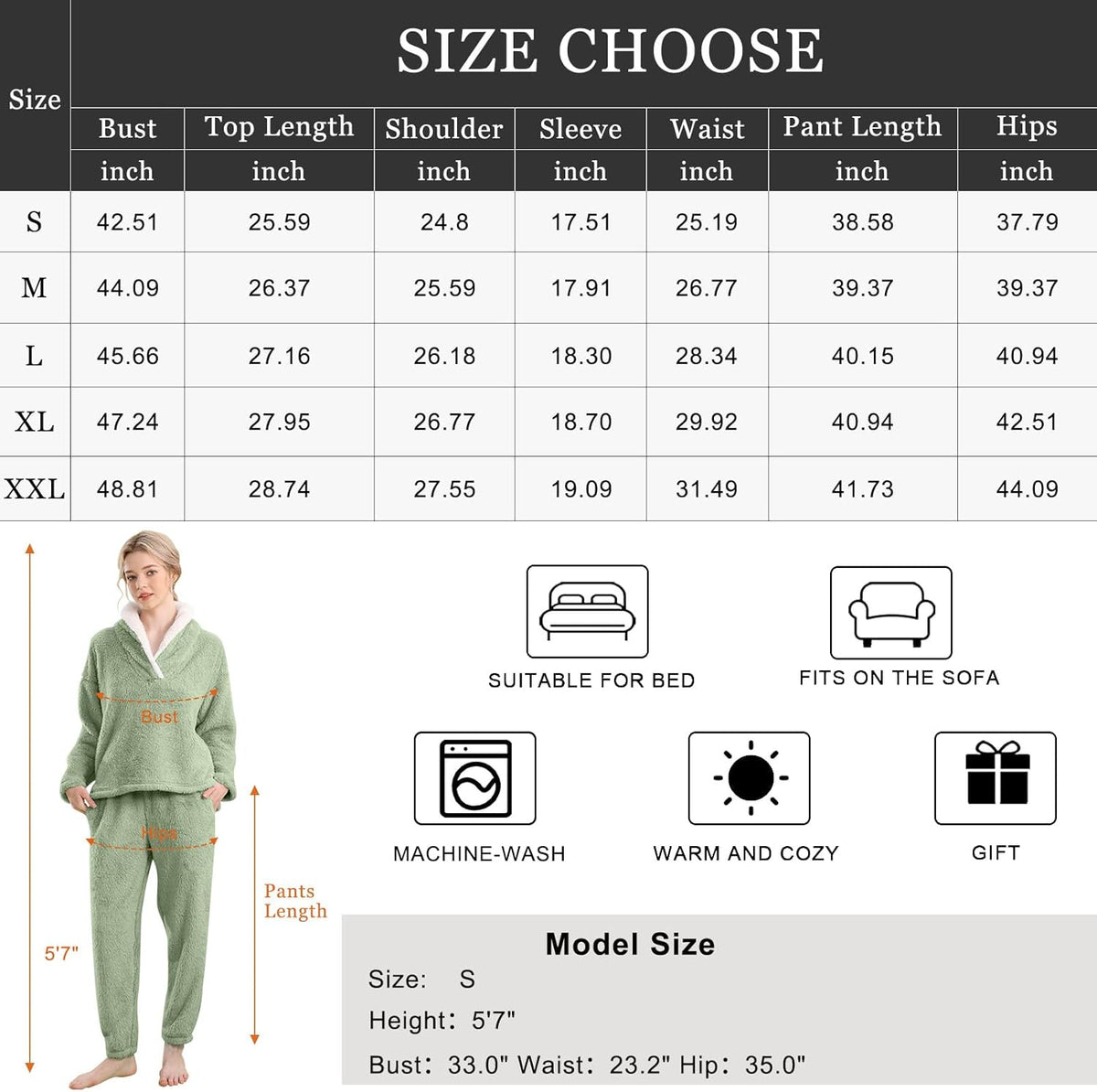 Fluffy Pyjama Set voor Dames