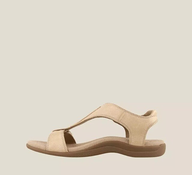 Dames sandalen met sleehak en comfortzool