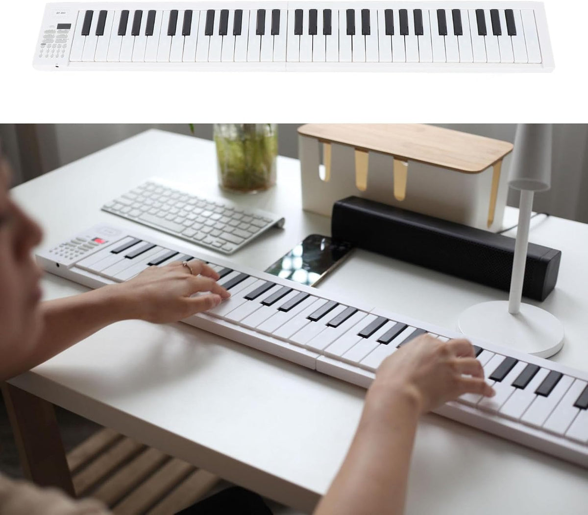 61-toets opvouwbare digitale piano met opname- en afspeelfunctie