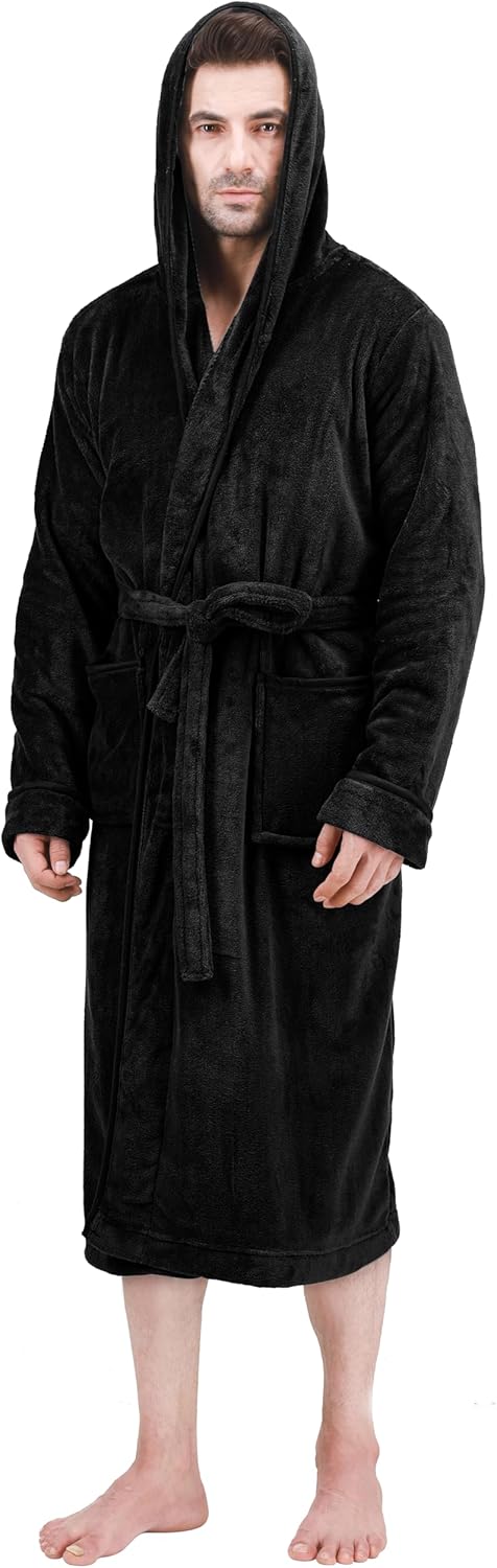 Heren fleece badjas