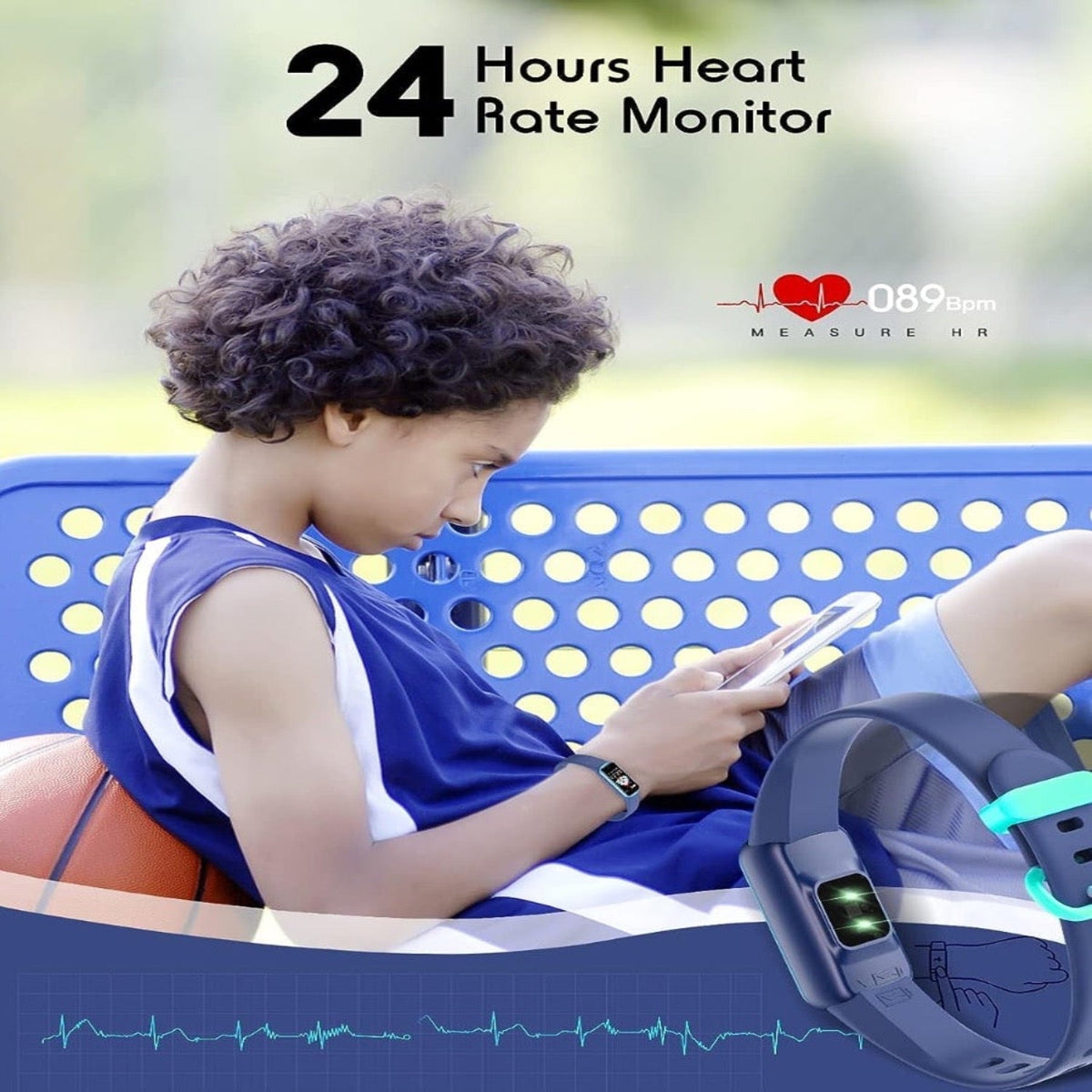 Kinder-smartwatch met GPS, fitnesstracking en gezondheidsfuncties
