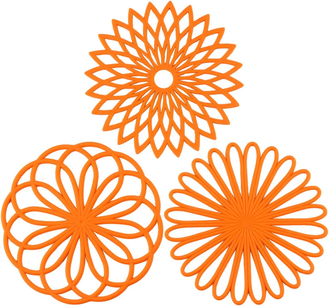 Siliconen onderzetters, set van 3