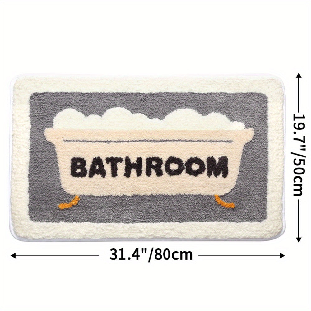Superabsorberende antislip mat voor badkamer en toilet