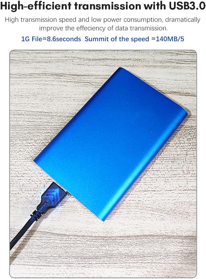 Draagbare 1TB USB 3.0 harde schijf met metalen behuizing en hoge