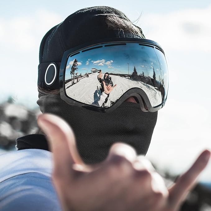 Lichtgewicht skimasker met uv-bescherming