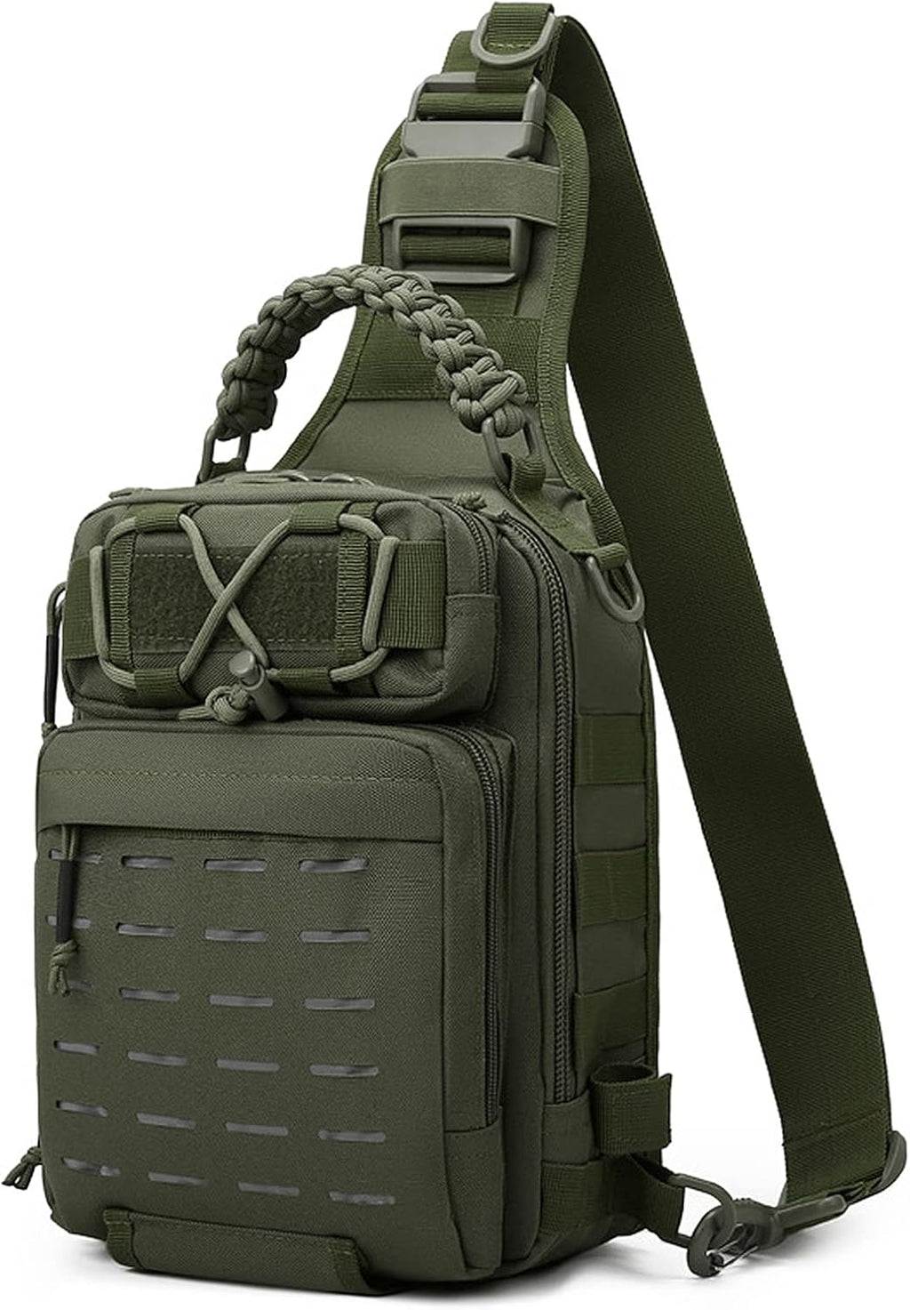 Visslingtas met multi-pocket aasopslag
