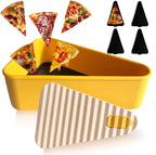 Herbruikbare pizza-opslagcontainer met 2 schalen