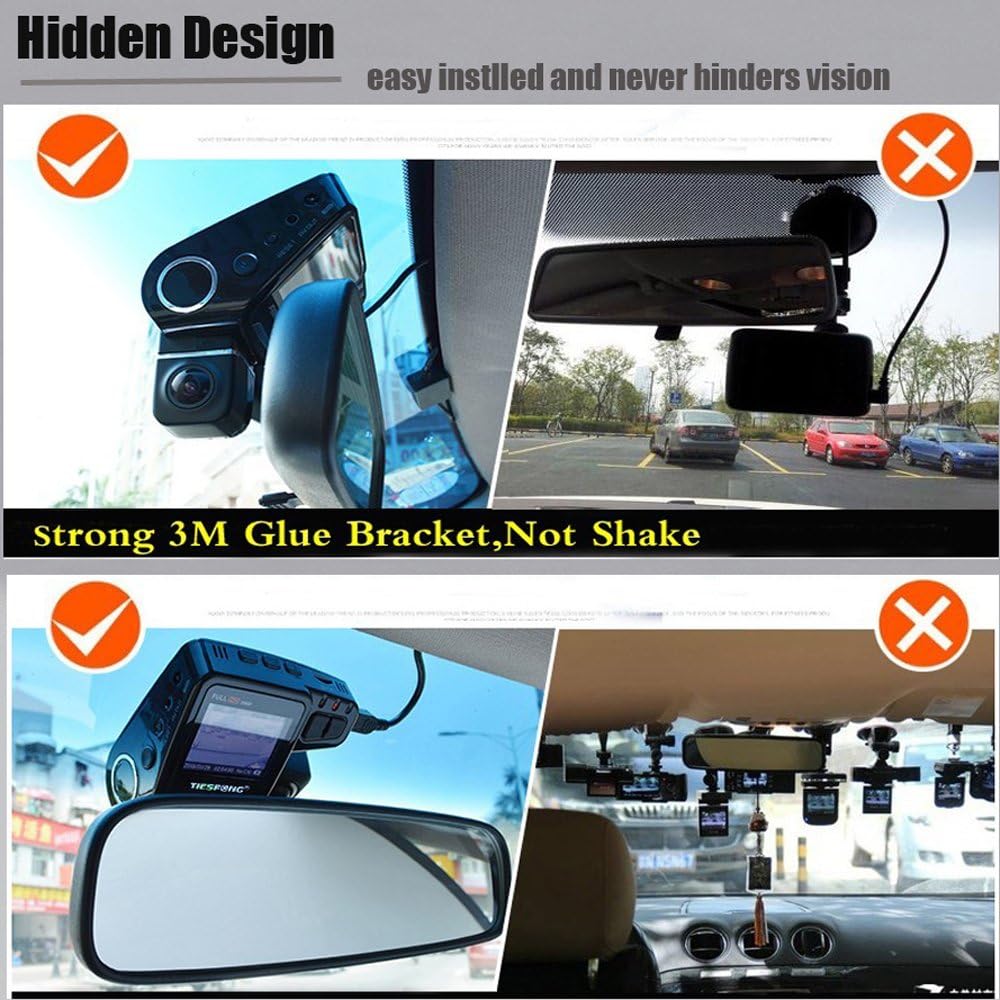 WiFi verborgen dash cam 1080P met 170° groothoek en g-sensor