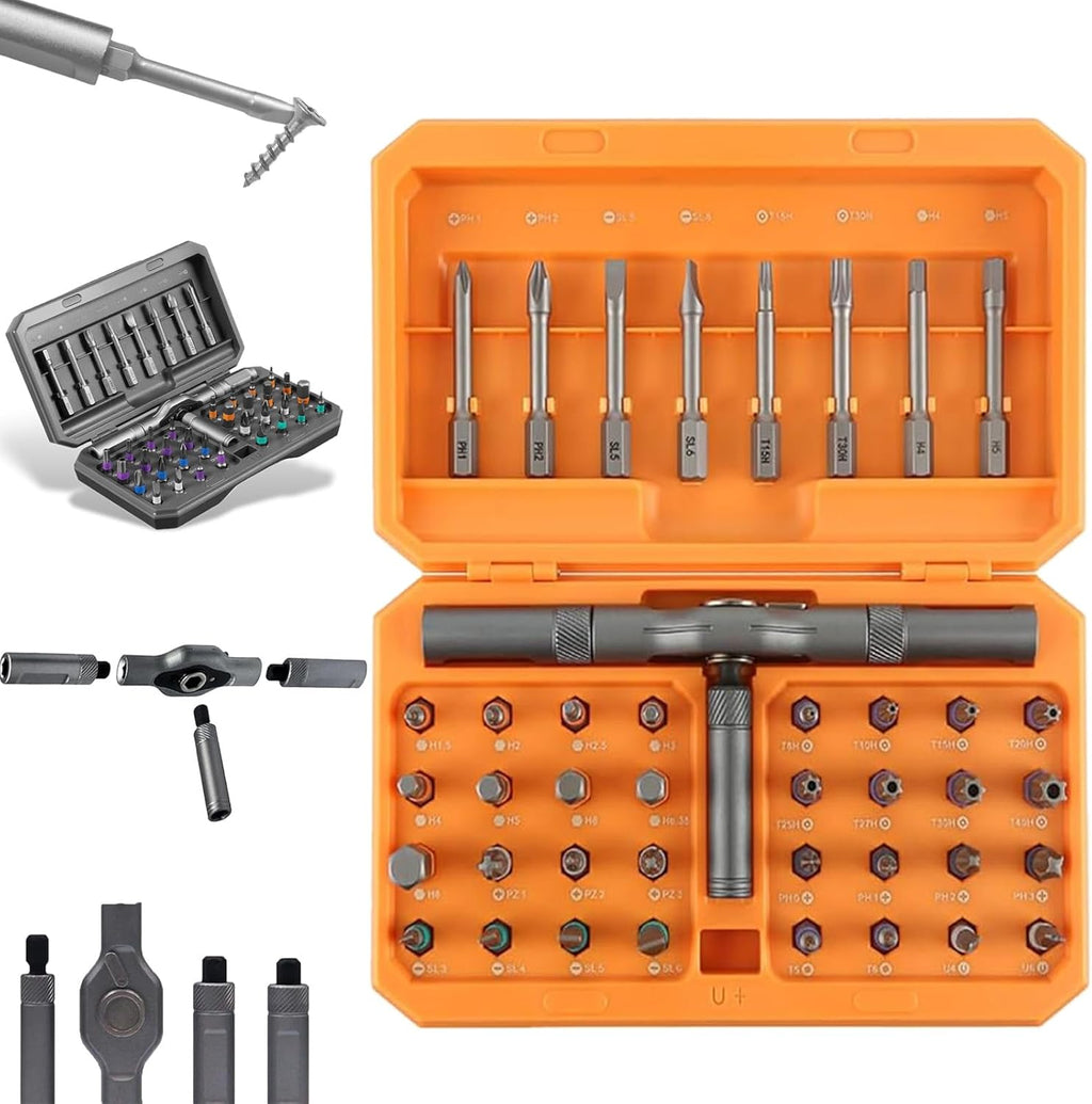 42-in-1 magnetische schroevendraaierset – precisie reparatieset met bits
