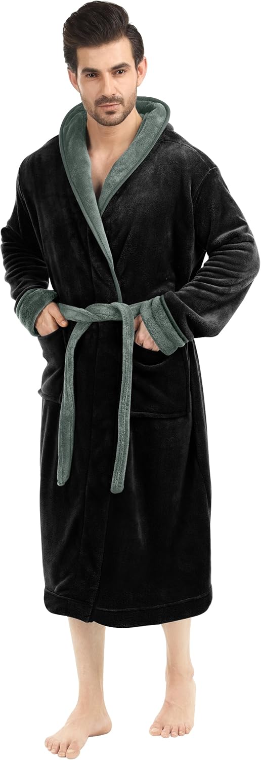 Heren fleece badjas