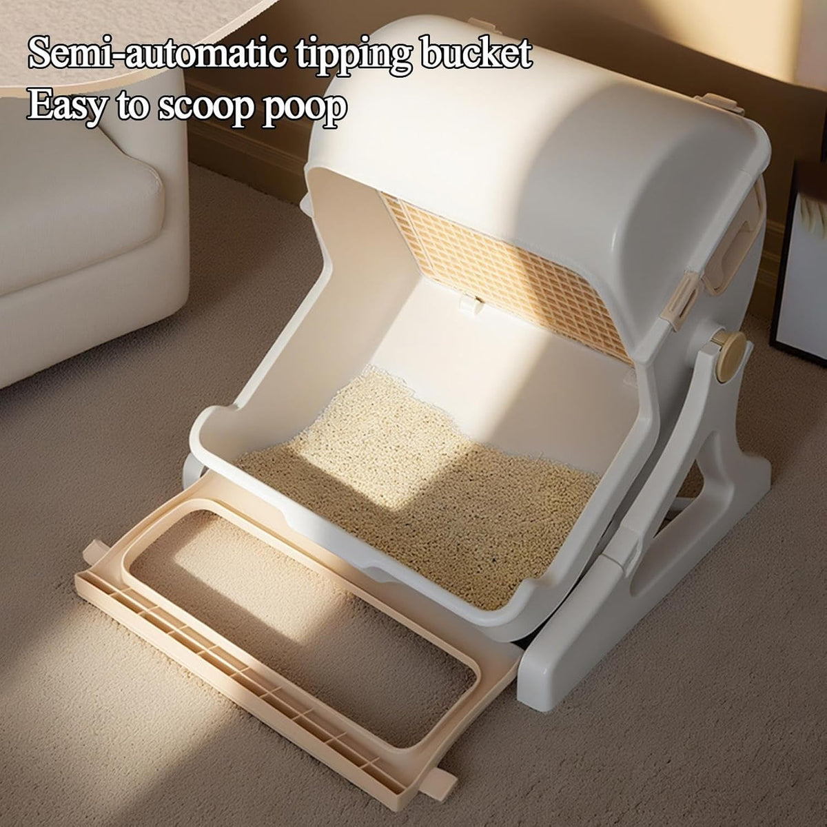 Automatische geurloze kattenbak met open-top ontwerp — afbeelding 27