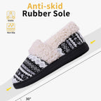 Winterse gebreide pantoffels