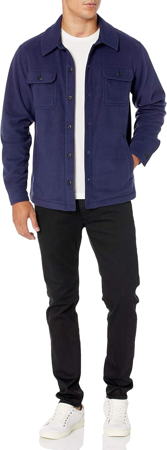 Heren fleece overhemd