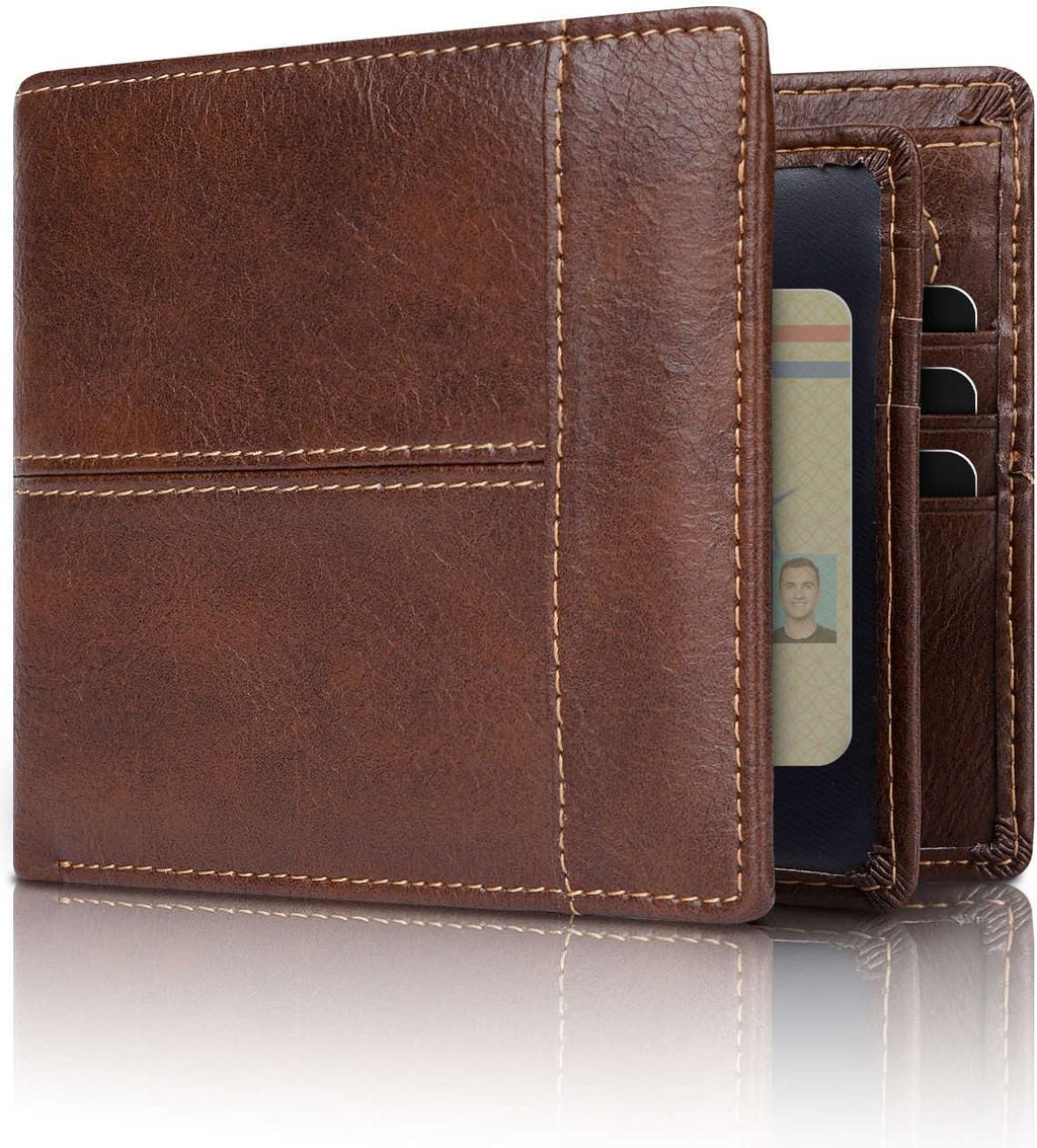 RFID-Blocking leren bifold portemonnee voor mannen — afbeelding 5