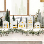 Verlicht kerstdorp