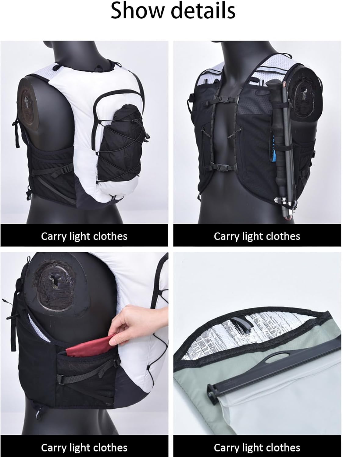 Hardloopvest rugzak – lichtgewicht hydratatiepakket voor trail & fietsen