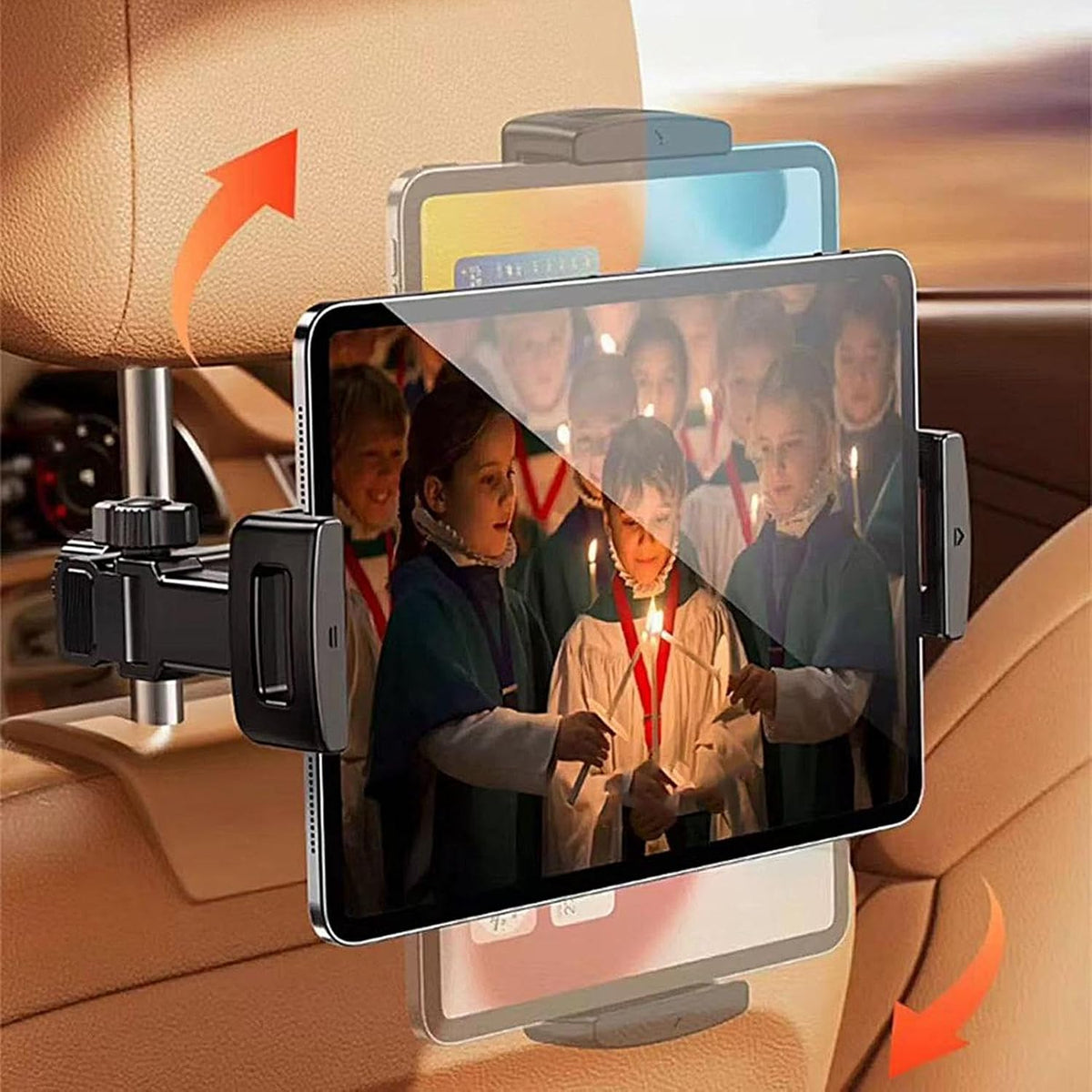 Autokussensteun tablet houder – verstelbare 360° achterbank telefoon & tablet