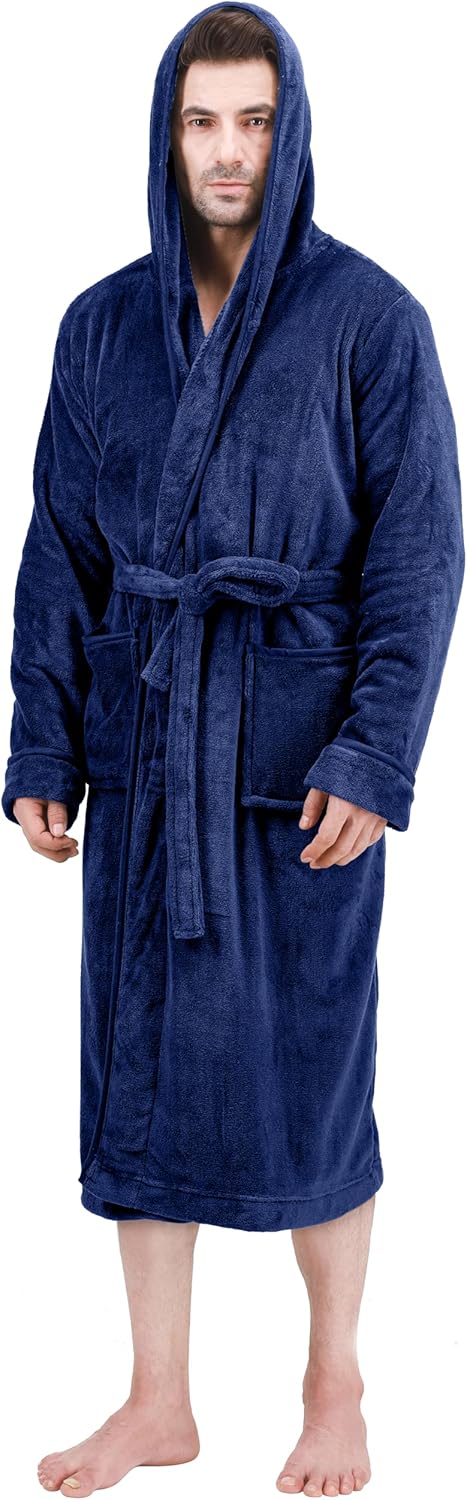 Heren fleece badjas