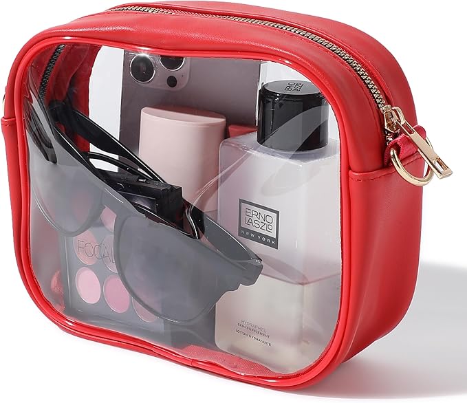 Compacte transparante crossbody tas