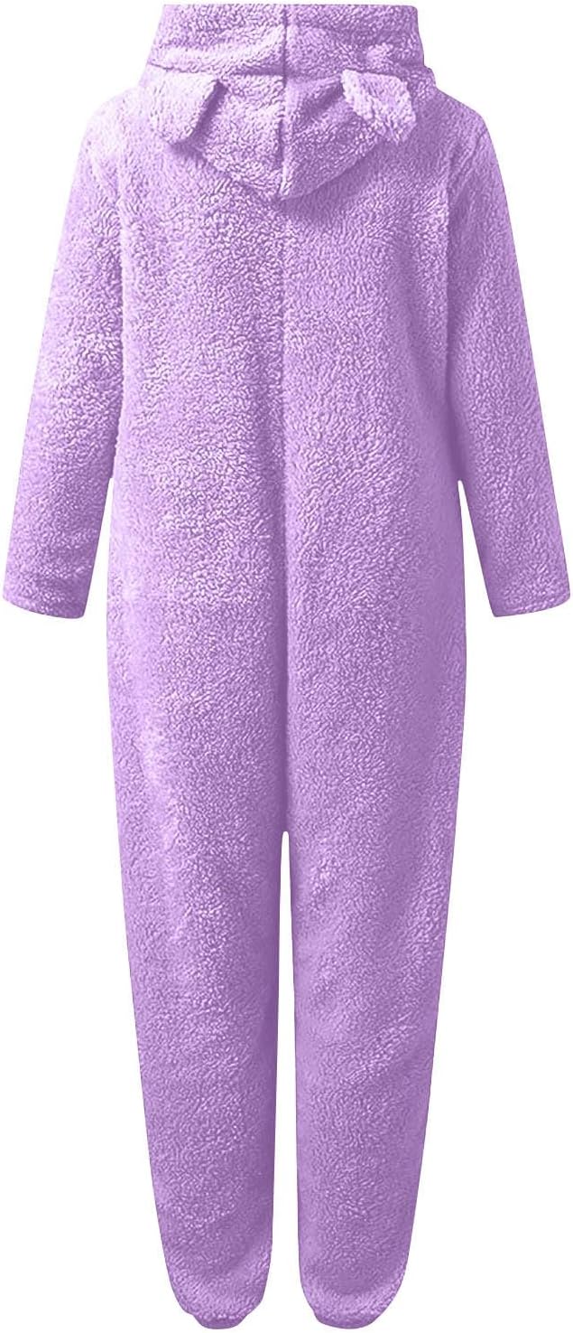 Sherpa Fuzzy Onesie met Capuchon