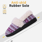 Winterse gebreide pantoffels