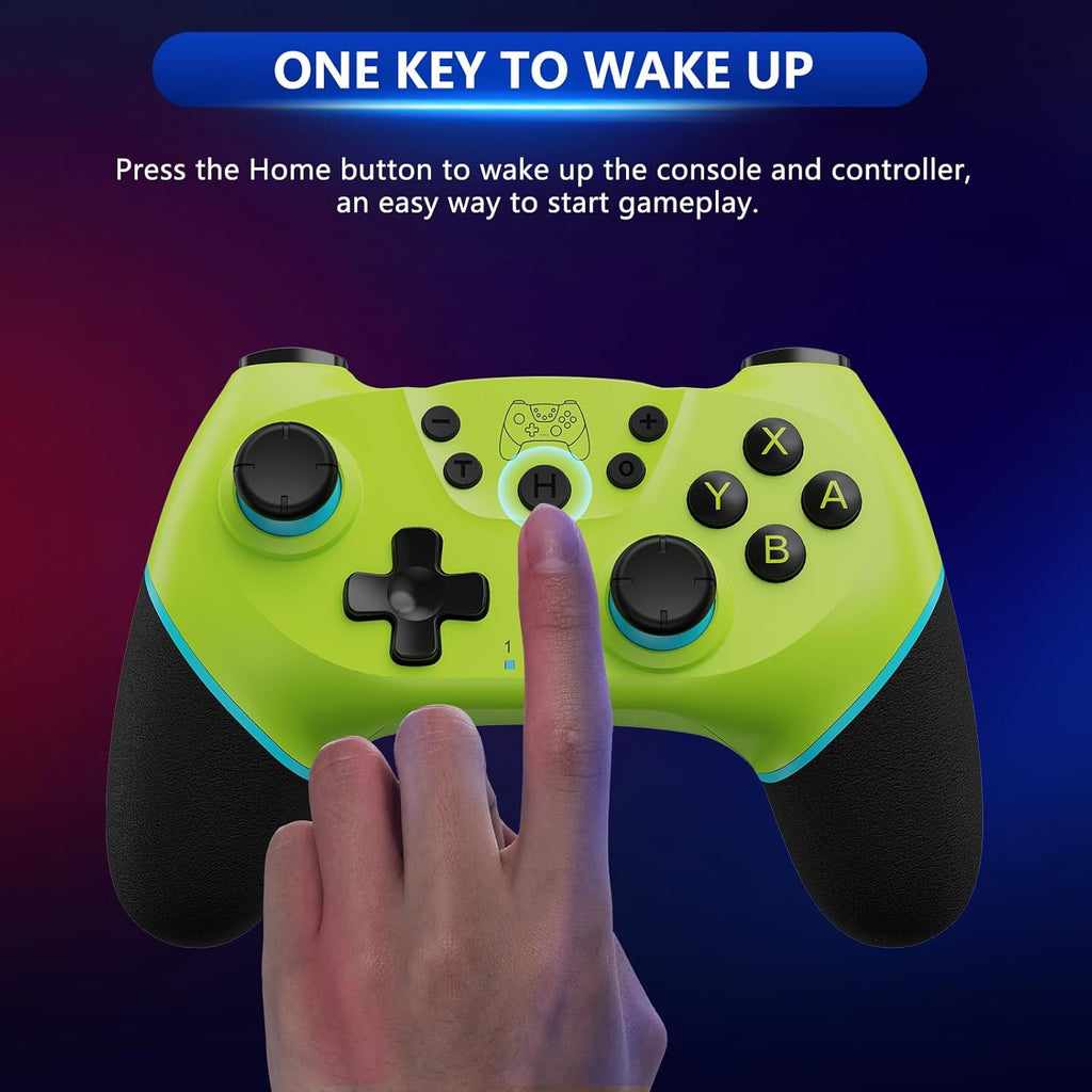 Draadloze switch-controller met hall effect joysticks en turbo-functie