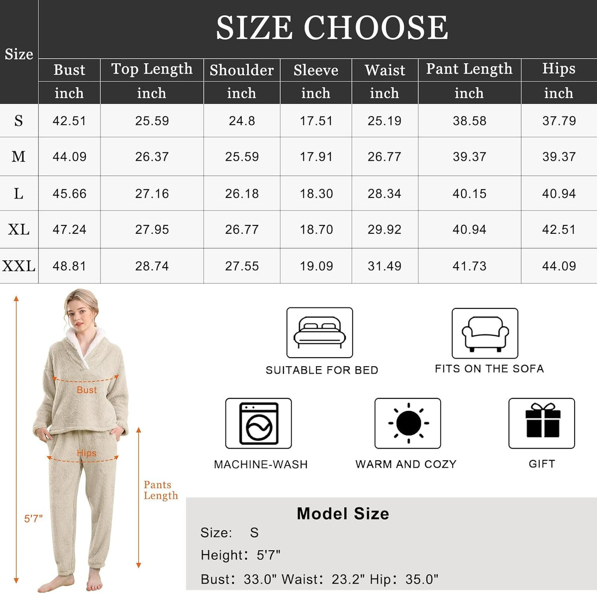Fluffy Pyjama Set voor Dames