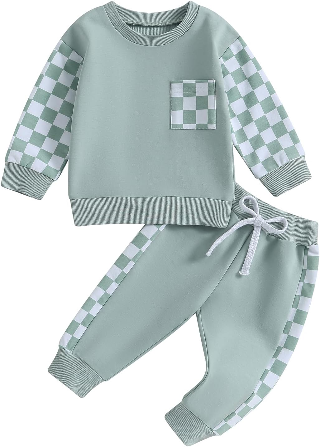 Baby jogger set winter – contrast sweatshirt en broek