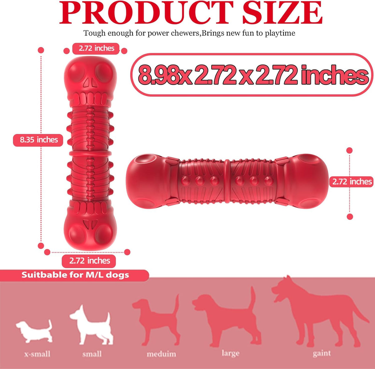 Rubberen kauwspeeltje voor honden