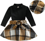Baby winterset – gebreide coltrui en rokjesset