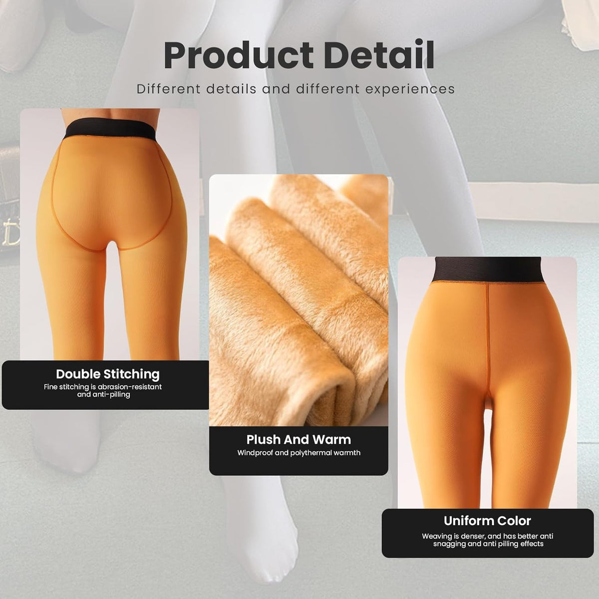Fleecegevoerde panty