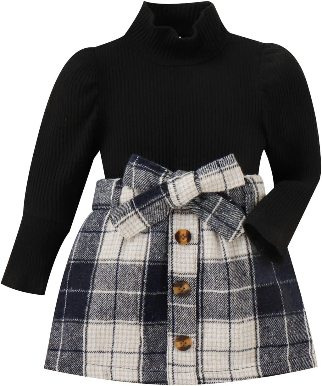 Baby winterset – gebreide coltrui en rokjesset