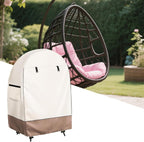 Eivorm stoel cover met dubbele rits