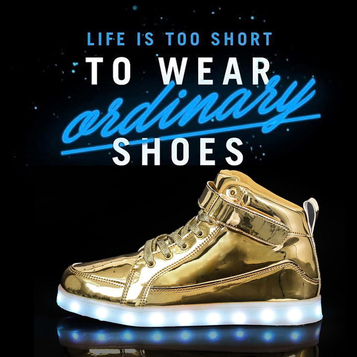LED sneakers met oplaadbare verlichting