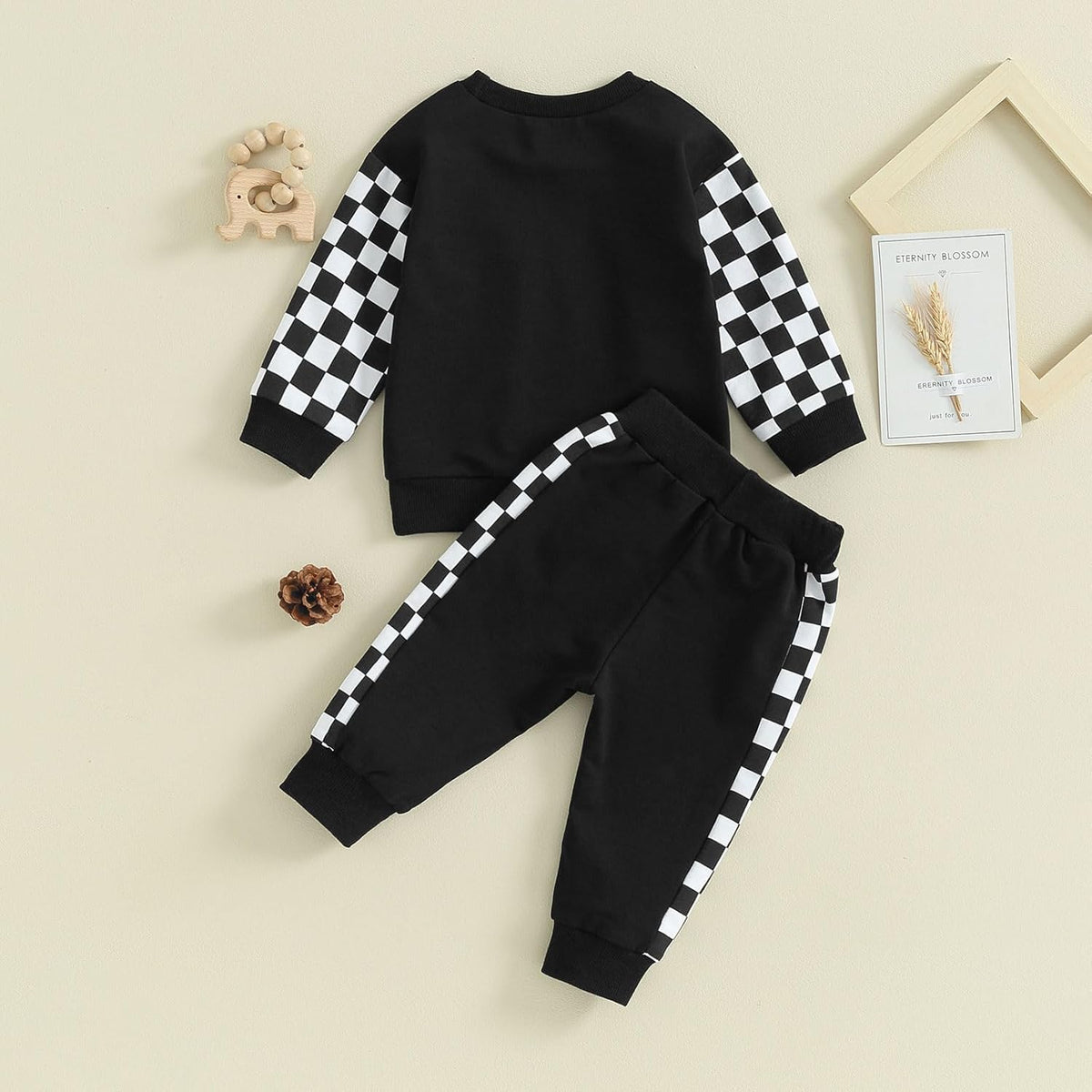 Baby jogger set winter – contrast sweatshirt en broek