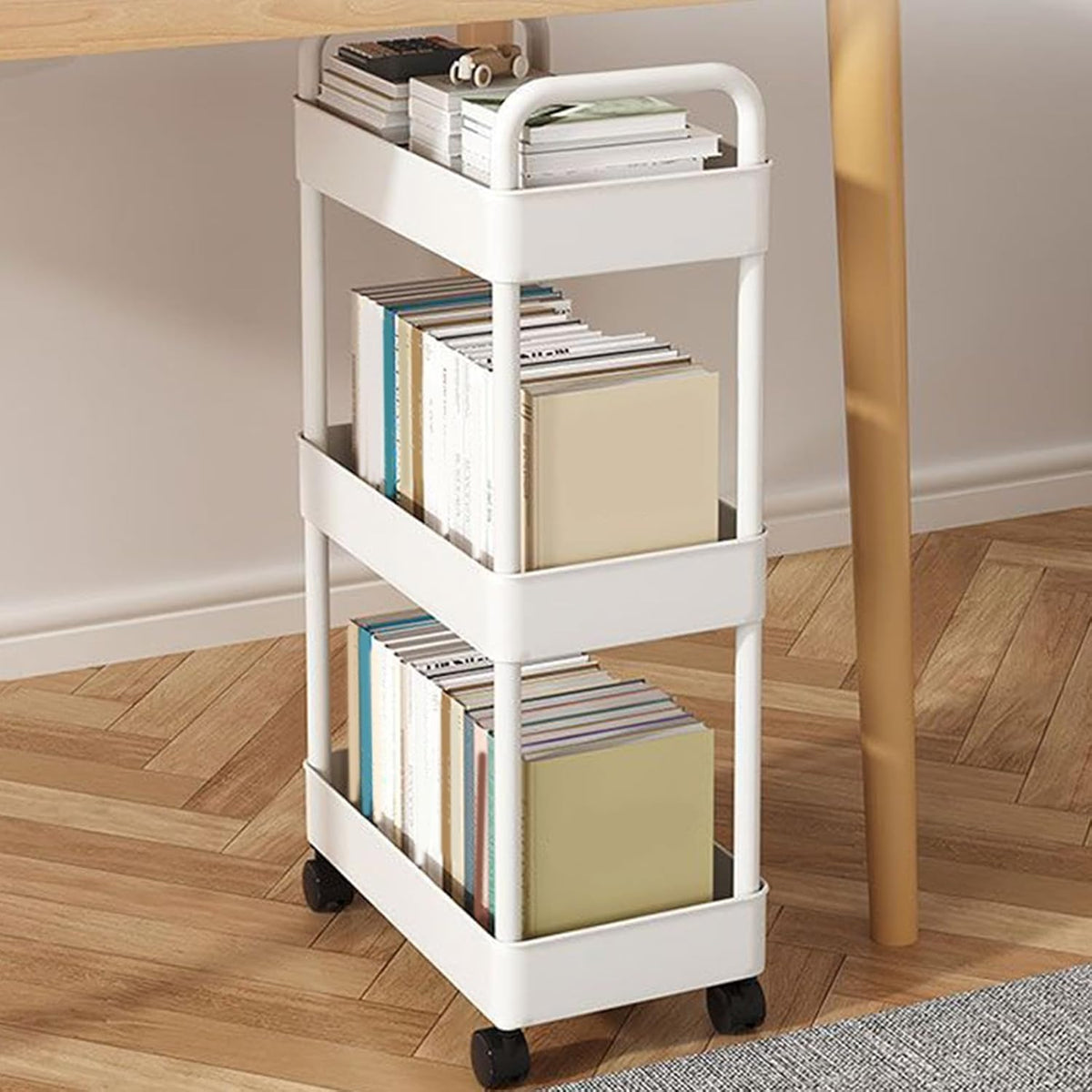 Rollende utility kar met wielen & handvat