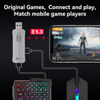 RGB gaming toetsenbord en muiscombinatie – ergonomische controller-adapterset