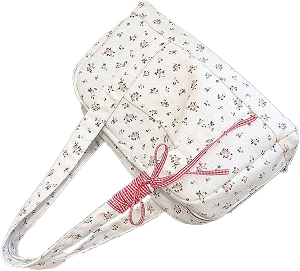 Bow duffle bag – grote canvas weekendtas met lintenaccent