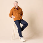 Heren fleece overhemd