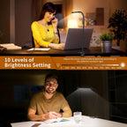 77 LED bureau klem lamp met USB voeding & flexibele gooseneck