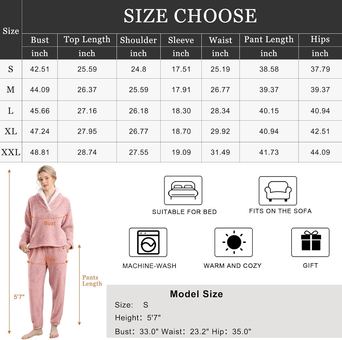 Fluffy Pyjama Set voor Dames