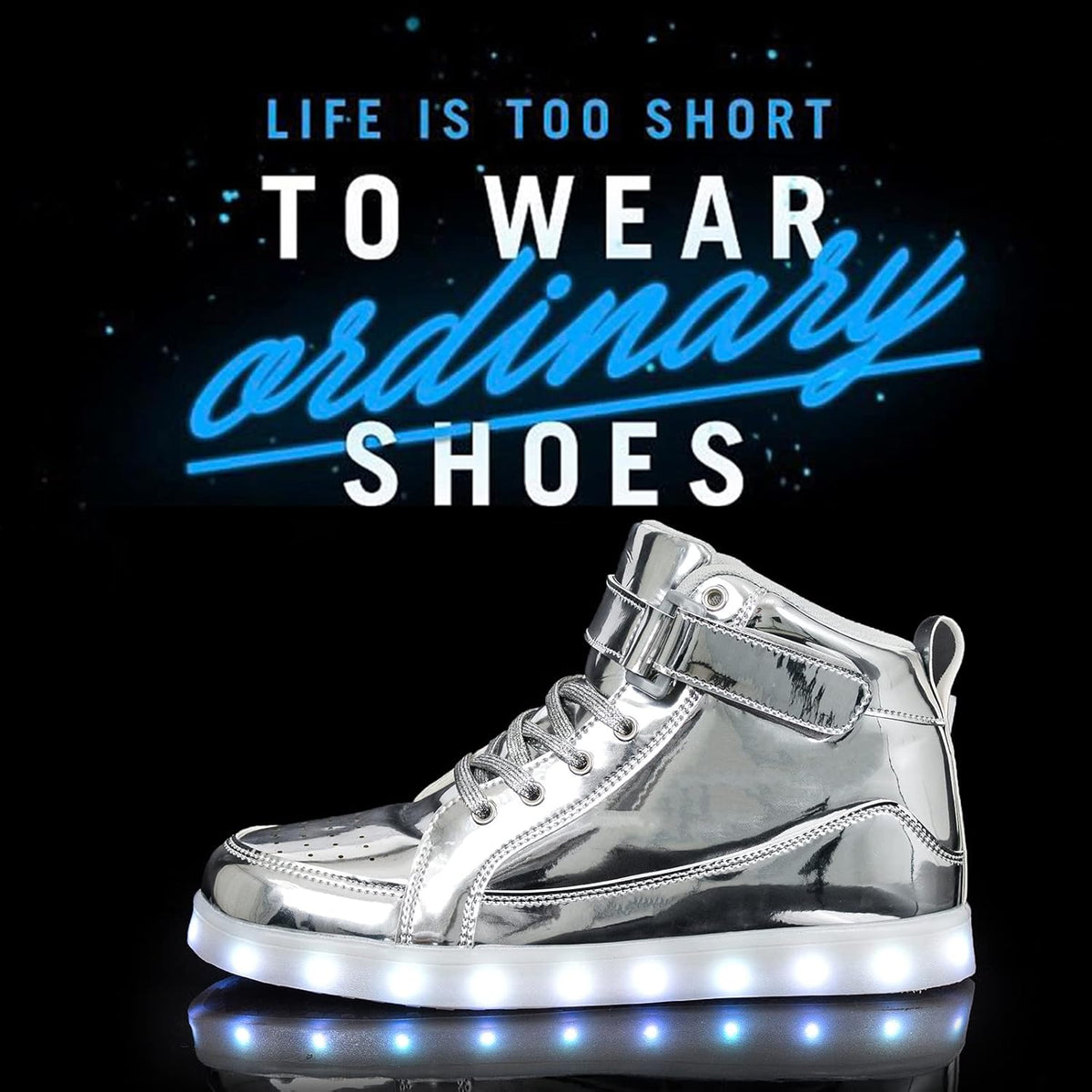 LED sneakers met oplaadbare verlichting