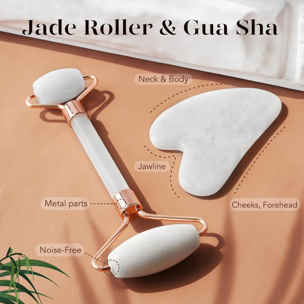 Gua-sha- en jaderollerset Instant Glow